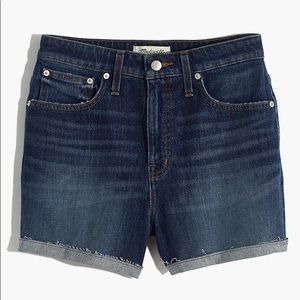 Madewell curvy high-rise denim shorts